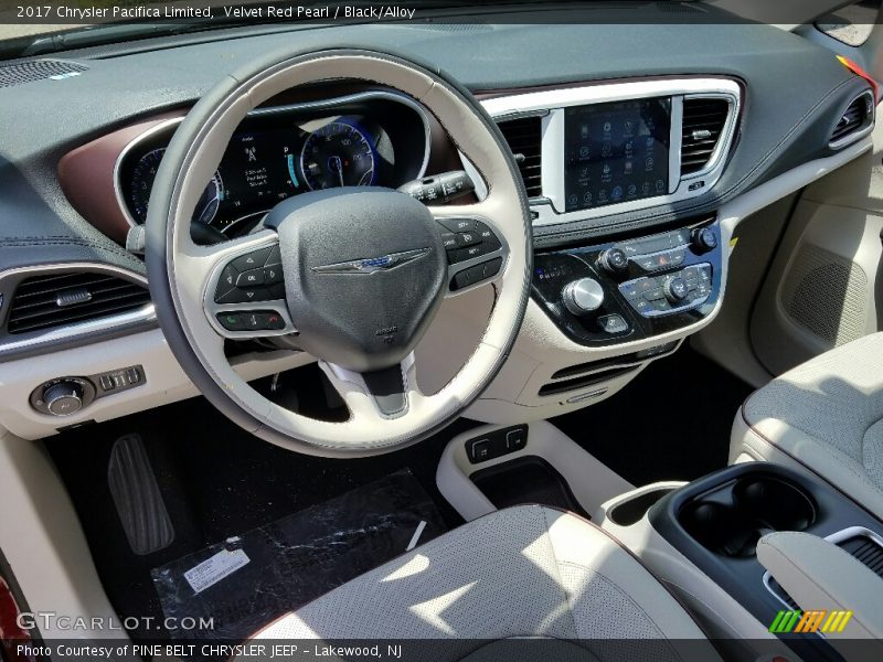 Velvet Red Pearl / Black/Alloy 2017 Chrysler Pacifica Limited
