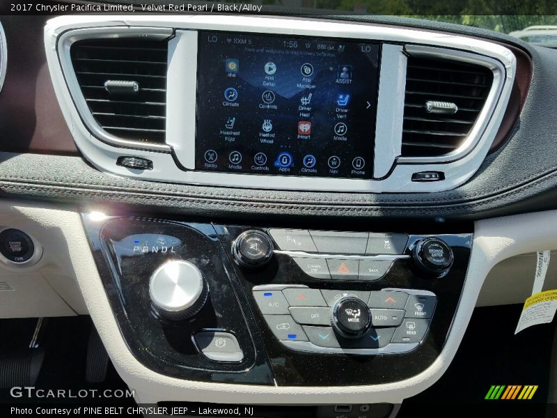 Velvet Red Pearl / Black/Alloy 2017 Chrysler Pacifica Limited