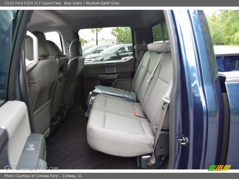 Blue Jeans / Medium Earth Gray 2016 Ford F150 XLT SuperCrew