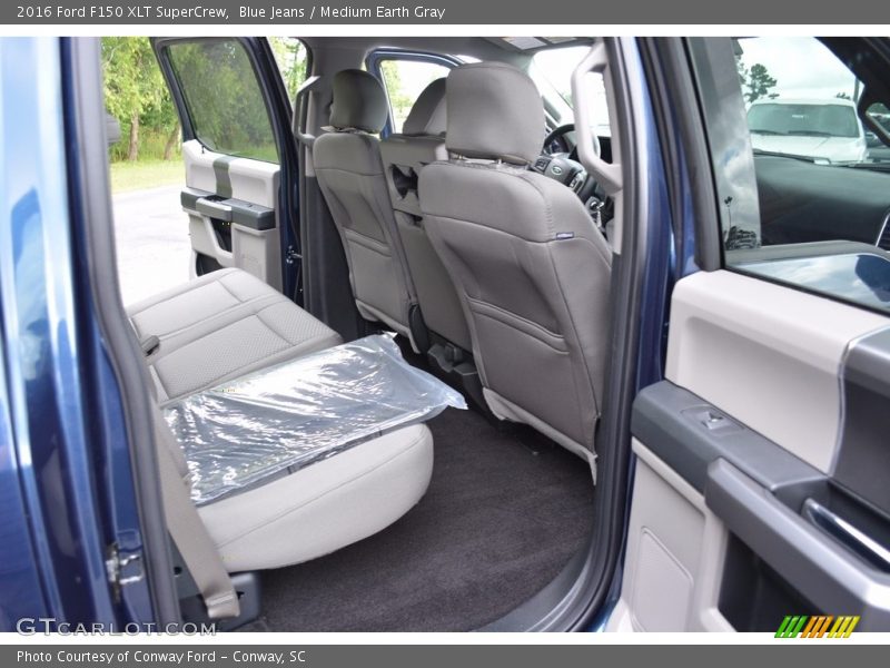 Blue Jeans / Medium Earth Gray 2016 Ford F150 XLT SuperCrew