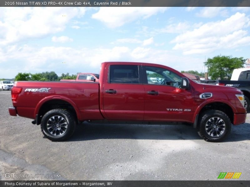 Cayenne Red / Black 2016 Nissan TITAN XD PRO-4X Crew Cab 4x4