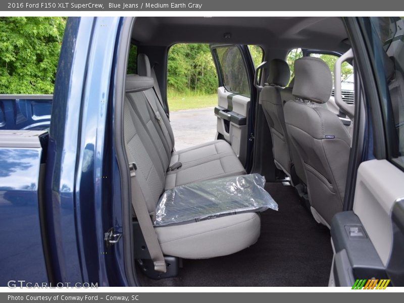 Blue Jeans / Medium Earth Gray 2016 Ford F150 XLT SuperCrew