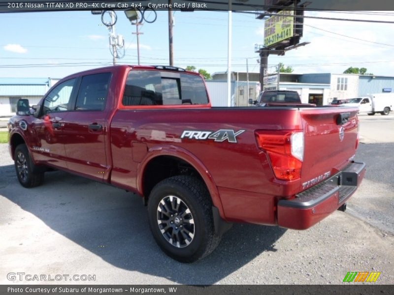 Cayenne Red / Black 2016 Nissan TITAN XD PRO-4X Crew Cab 4x4