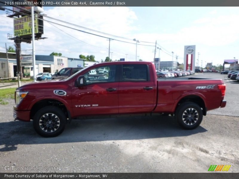 Cayenne Red / Black 2016 Nissan TITAN XD PRO-4X Crew Cab 4x4