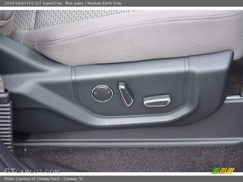 Blue Jeans / Medium Earth Gray 2016 Ford F150 XLT SuperCrew