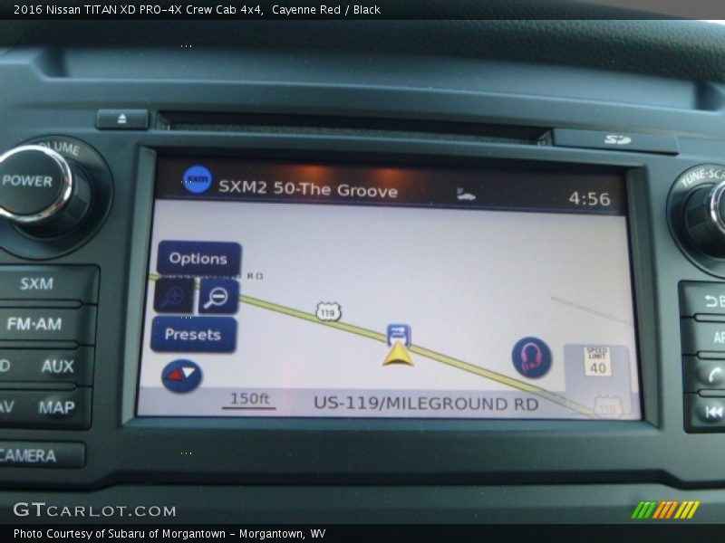 Navigation of 2016 TITAN XD PRO-4X Crew Cab 4x4