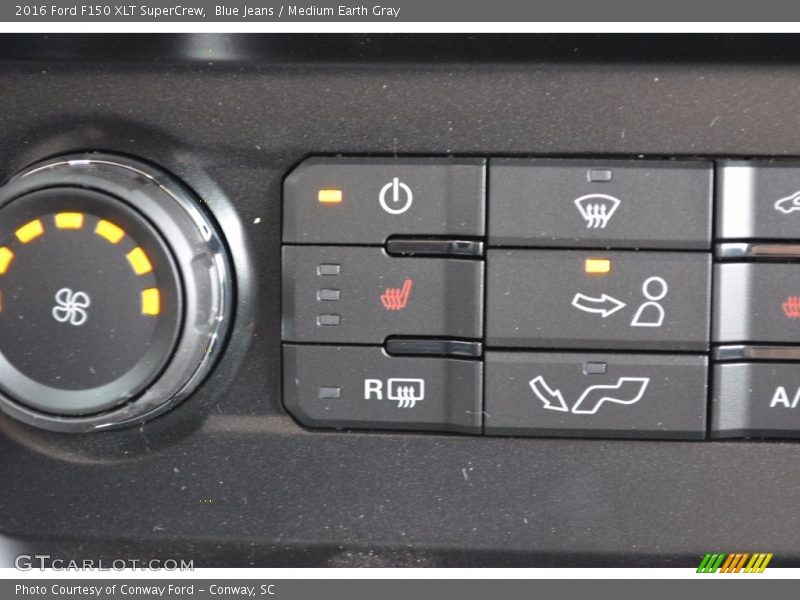 Blue Jeans / Medium Earth Gray 2016 Ford F150 XLT SuperCrew