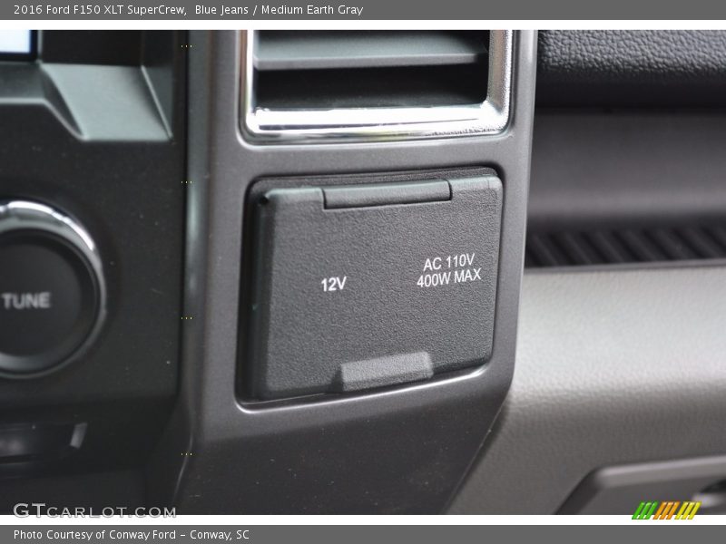 Blue Jeans / Medium Earth Gray 2016 Ford F150 XLT SuperCrew