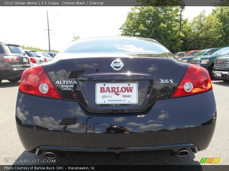 Crimson Black / Charcoal 2013 Nissan Altima 2.5 S Coupe