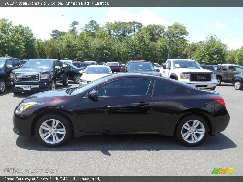 Crimson Black / Charcoal 2013 Nissan Altima 2.5 S Coupe