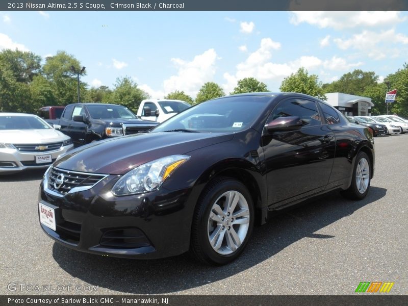 Crimson Black / Charcoal 2013 Nissan Altima 2.5 S Coupe
