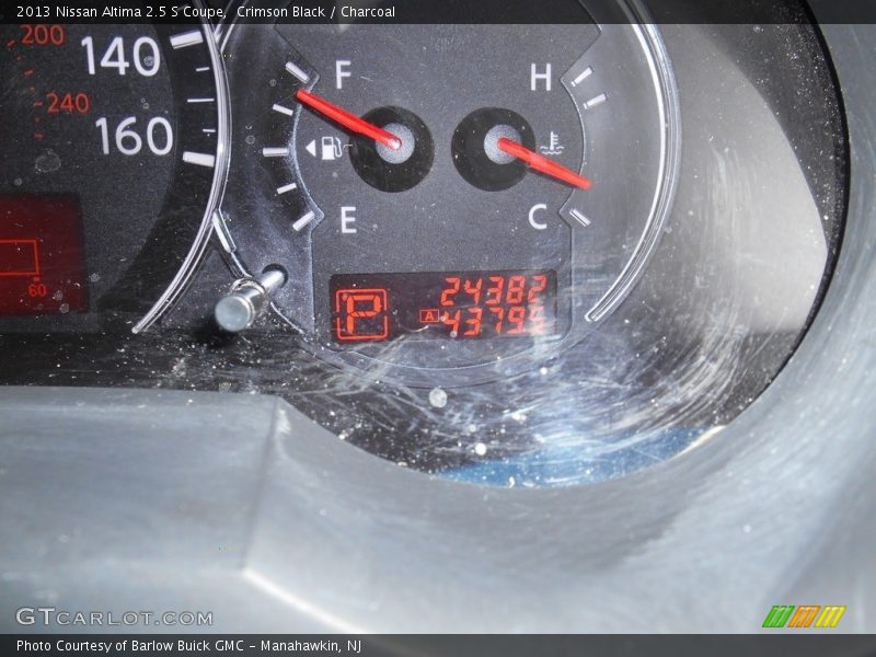 Crimson Black / Charcoal 2013 Nissan Altima 2.5 S Coupe