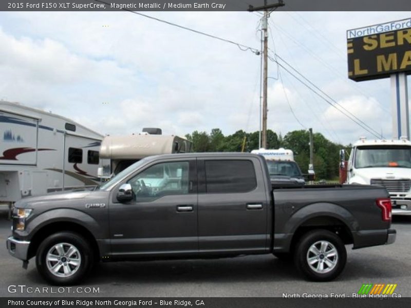 Magnetic Metallic / Medium Earth Gray 2015 Ford F150 XLT SuperCrew