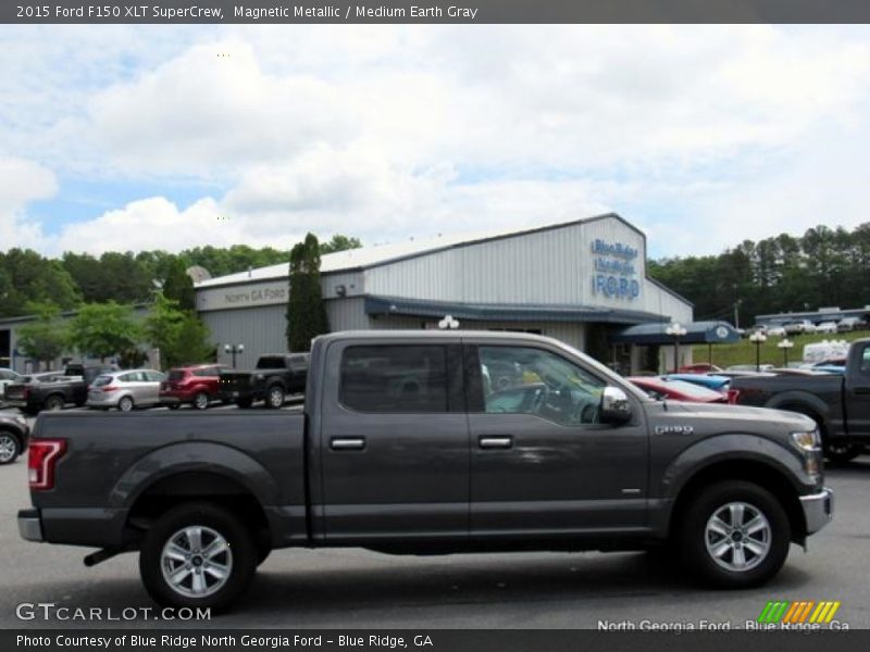 Magnetic Metallic / Medium Earth Gray 2015 Ford F150 XLT SuperCrew