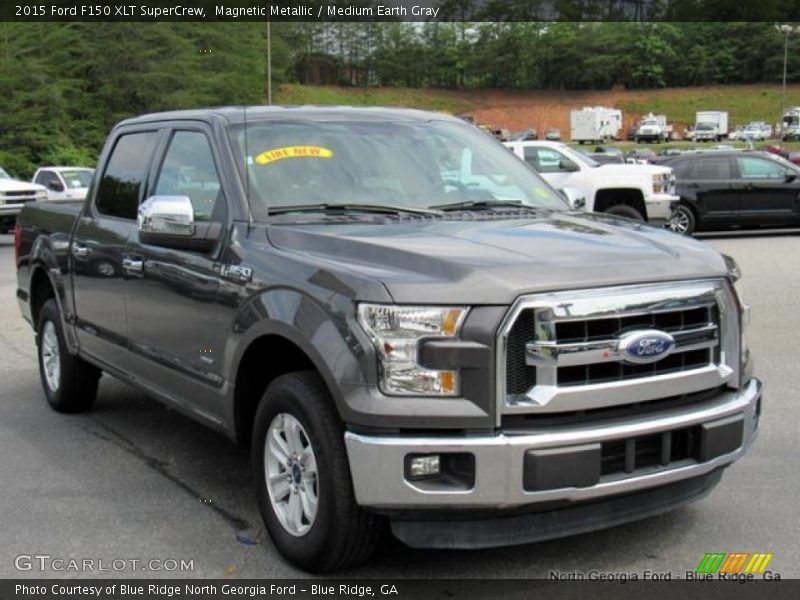 Magnetic Metallic / Medium Earth Gray 2015 Ford F150 XLT SuperCrew