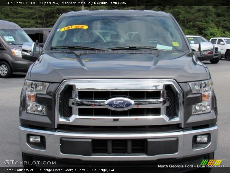Magnetic Metallic / Medium Earth Gray 2015 Ford F150 XLT SuperCrew
