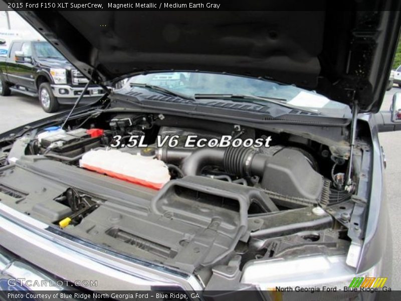 Magnetic Metallic / Medium Earth Gray 2015 Ford F150 XLT SuperCrew