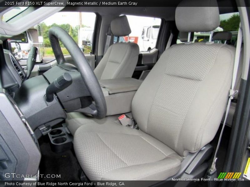 Magnetic Metallic / Medium Earth Gray 2015 Ford F150 XLT SuperCrew