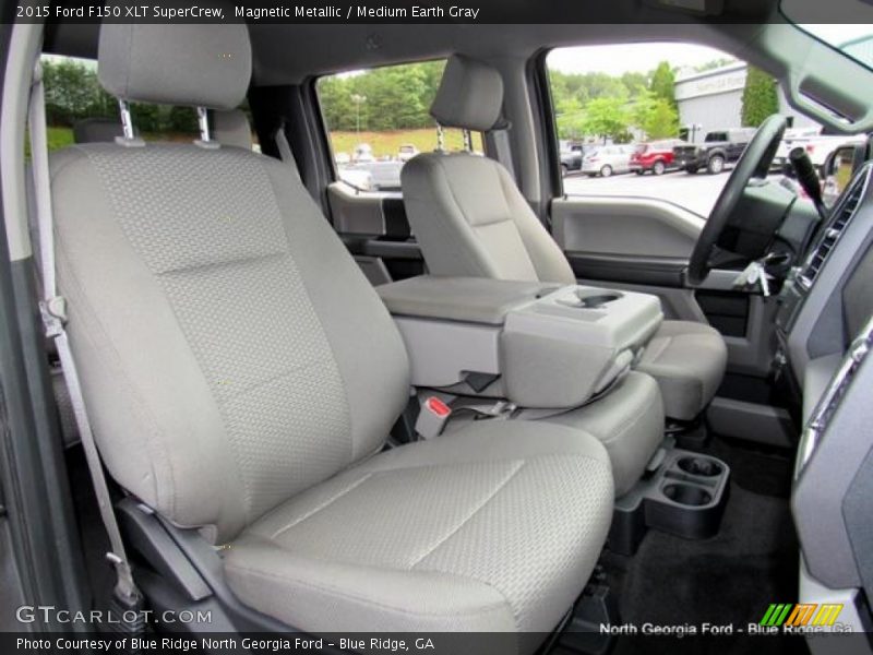 Magnetic Metallic / Medium Earth Gray 2015 Ford F150 XLT SuperCrew