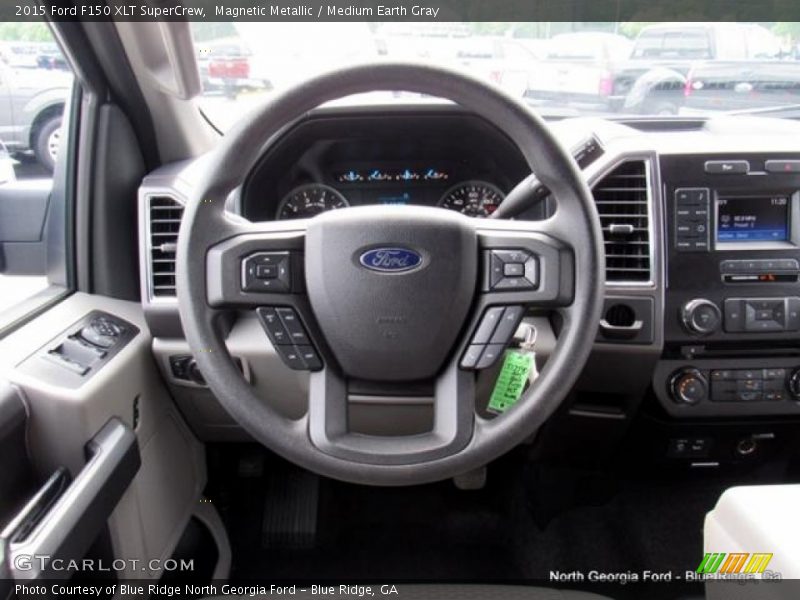 Magnetic Metallic / Medium Earth Gray 2015 Ford F150 XLT SuperCrew