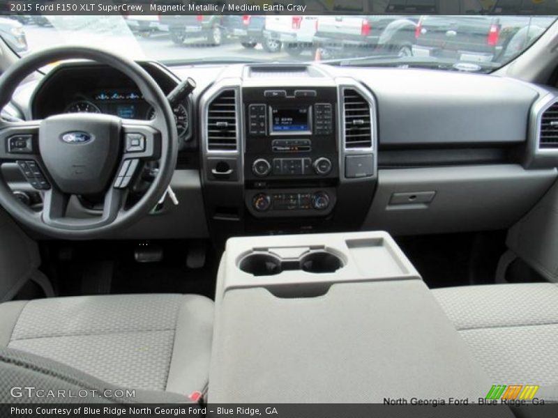 Magnetic Metallic / Medium Earth Gray 2015 Ford F150 XLT SuperCrew