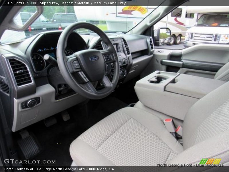 Magnetic Metallic / Medium Earth Gray 2015 Ford F150 XLT SuperCrew