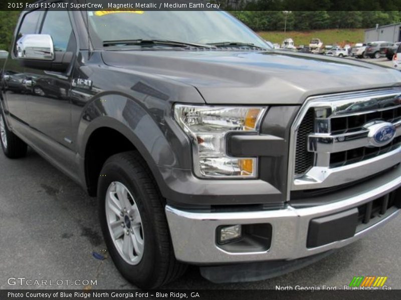 Magnetic Metallic / Medium Earth Gray 2015 Ford F150 XLT SuperCrew