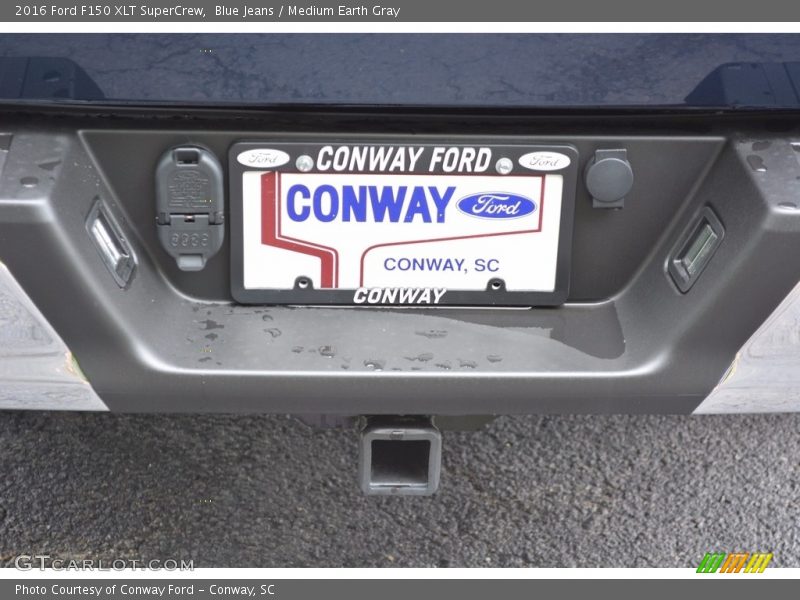 Blue Jeans / Medium Earth Gray 2016 Ford F150 XLT SuperCrew