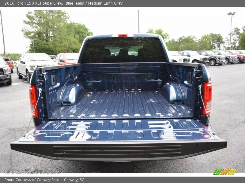 Blue Jeans / Medium Earth Gray 2016 Ford F150 XLT SuperCrew