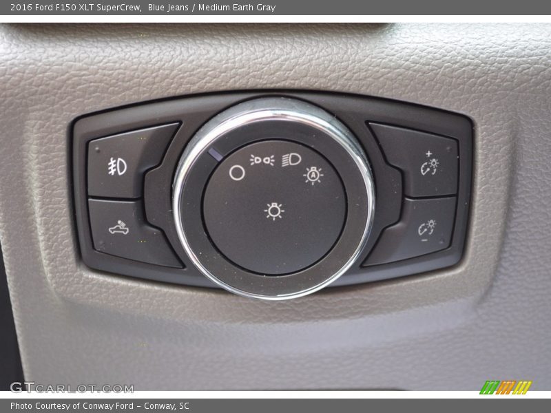 Blue Jeans / Medium Earth Gray 2016 Ford F150 XLT SuperCrew