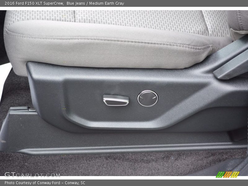 Blue Jeans / Medium Earth Gray 2016 Ford F150 XLT SuperCrew