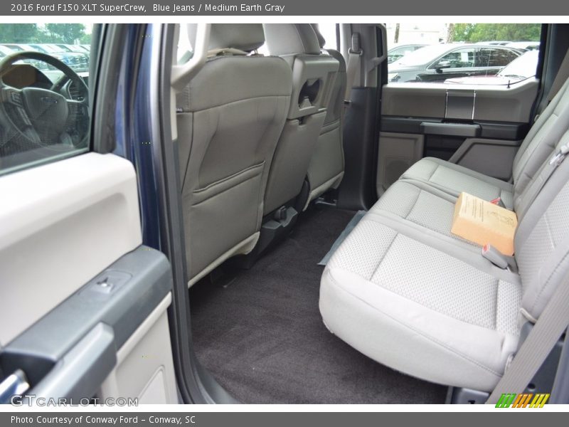 Blue Jeans / Medium Earth Gray 2016 Ford F150 XLT SuperCrew