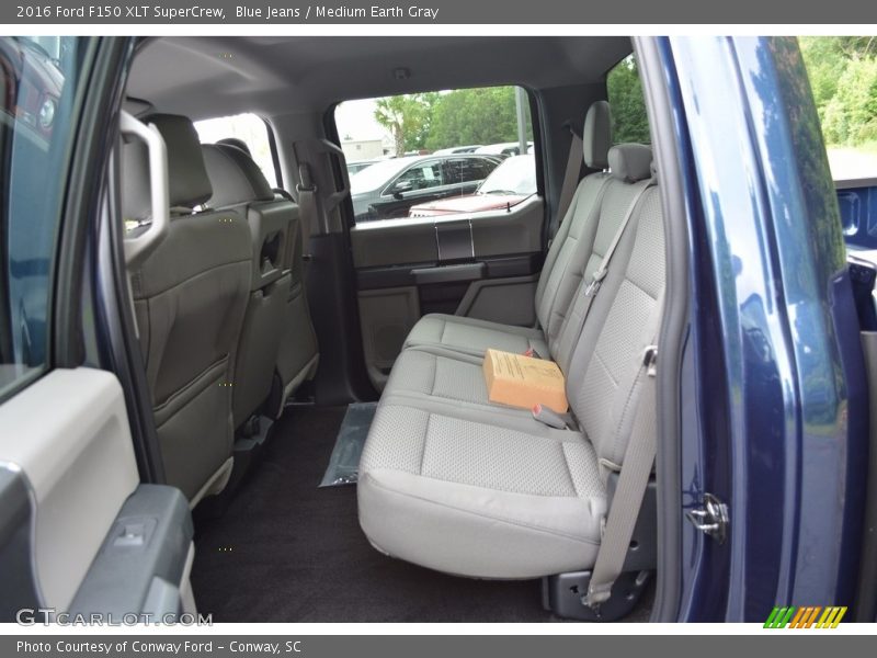 Blue Jeans / Medium Earth Gray 2016 Ford F150 XLT SuperCrew
