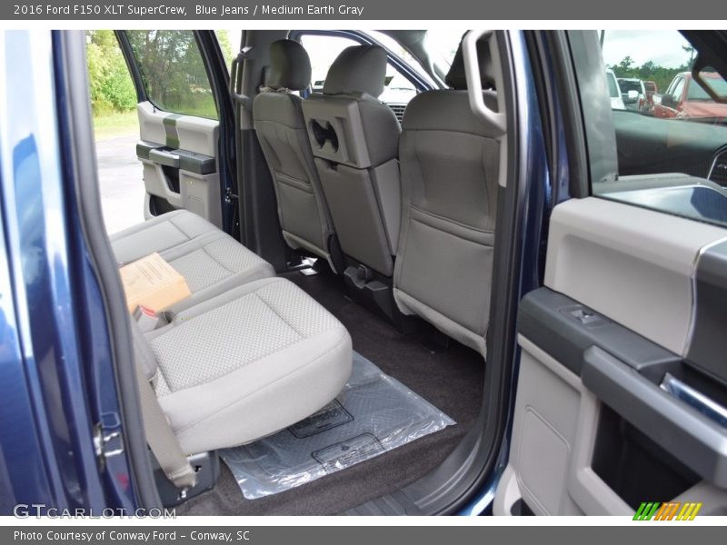 Blue Jeans / Medium Earth Gray 2016 Ford F150 XLT SuperCrew