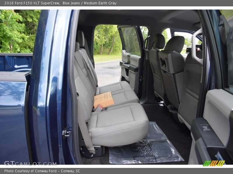 Blue Jeans / Medium Earth Gray 2016 Ford F150 XLT SuperCrew