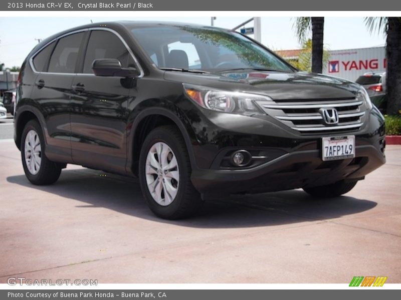 Crystal Black Pearl / Black 2013 Honda CR-V EX