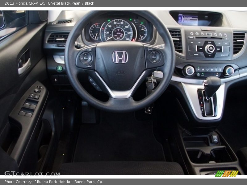 Crystal Black Pearl / Black 2013 Honda CR-V EX
