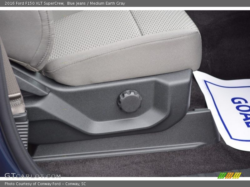Blue Jeans / Medium Earth Gray 2016 Ford F150 XLT SuperCrew