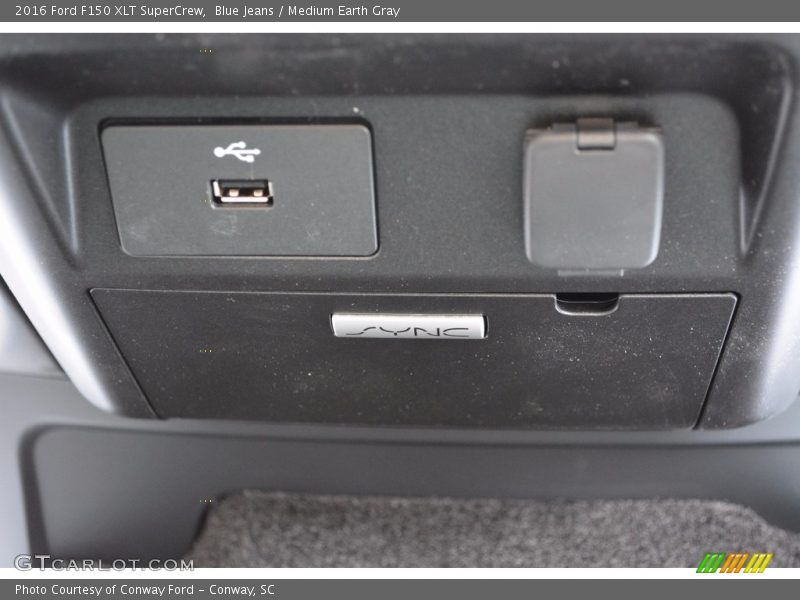 Blue Jeans / Medium Earth Gray 2016 Ford F150 XLT SuperCrew