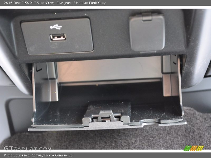 Blue Jeans / Medium Earth Gray 2016 Ford F150 XLT SuperCrew