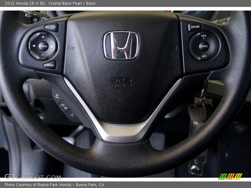 Crystal Black Pearl / Black 2013 Honda CR-V EX