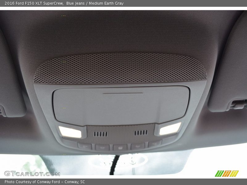 Blue Jeans / Medium Earth Gray 2016 Ford F150 XLT SuperCrew