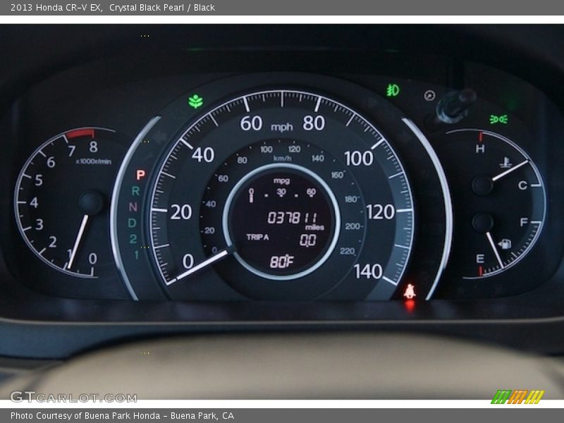 Crystal Black Pearl / Black 2013 Honda CR-V EX