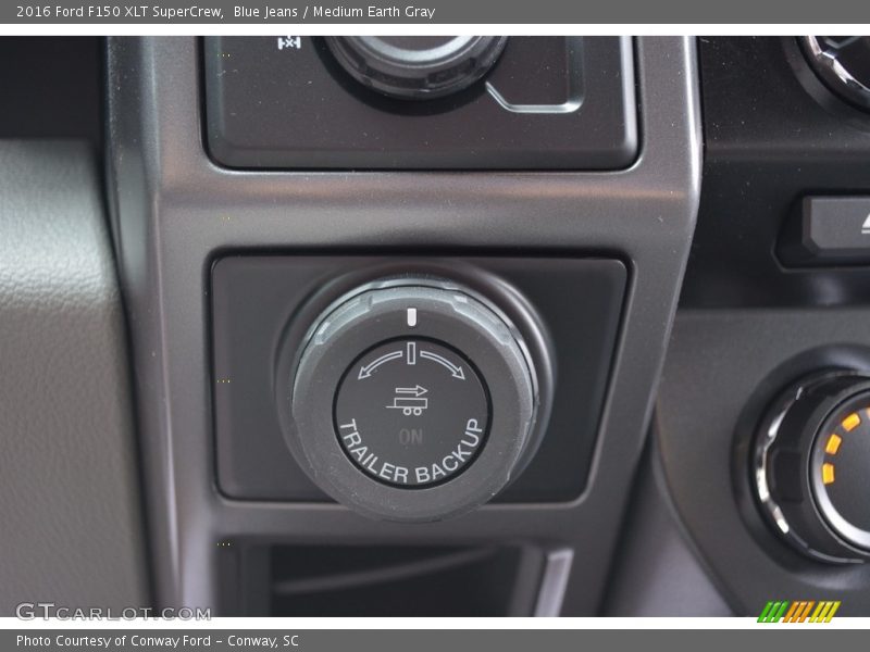 Blue Jeans / Medium Earth Gray 2016 Ford F150 XLT SuperCrew