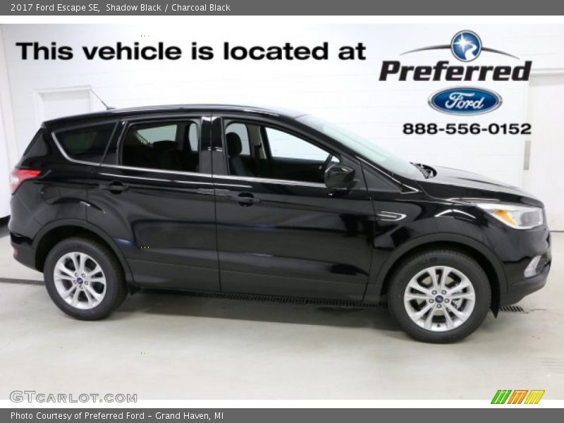 Shadow Black / Charcoal Black 2017 Ford Escape SE