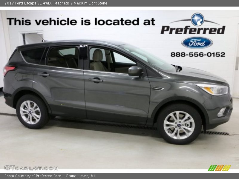 Magnetic / Medium Light Stone 2017 Ford Escape SE 4WD