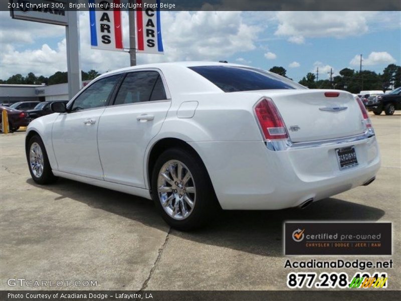 Bright White / Black/Light Frost Beige 2014 Chrysler 300