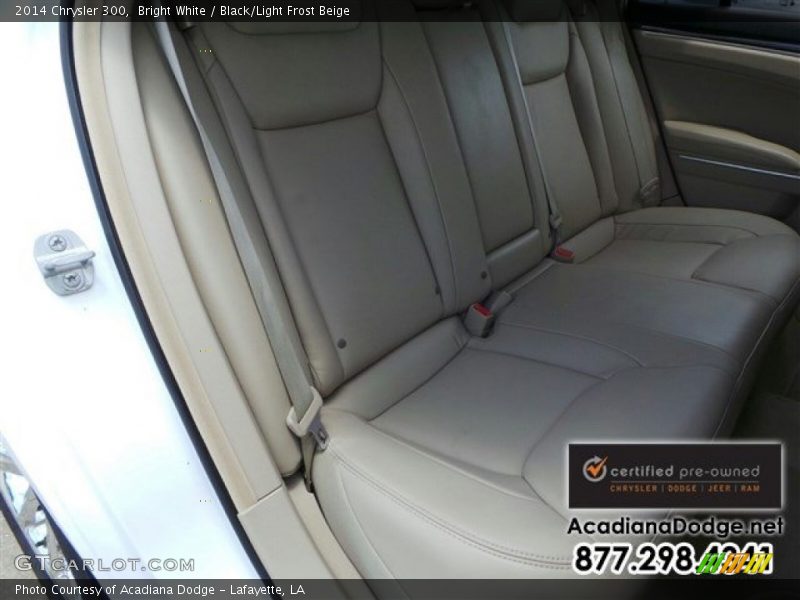 Bright White / Black/Light Frost Beige 2014 Chrysler 300