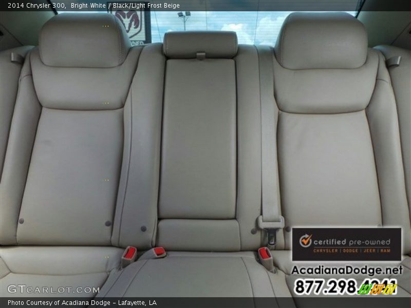 Bright White / Black/Light Frost Beige 2014 Chrysler 300