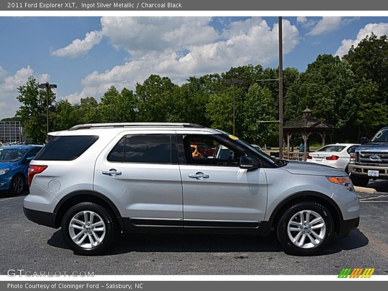 Ingot Silver Metallic / Charcoal Black 2011 Ford Explorer XLT
